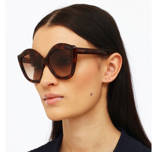 GUCCI Cat Eye Sunglasses GG0117S 53